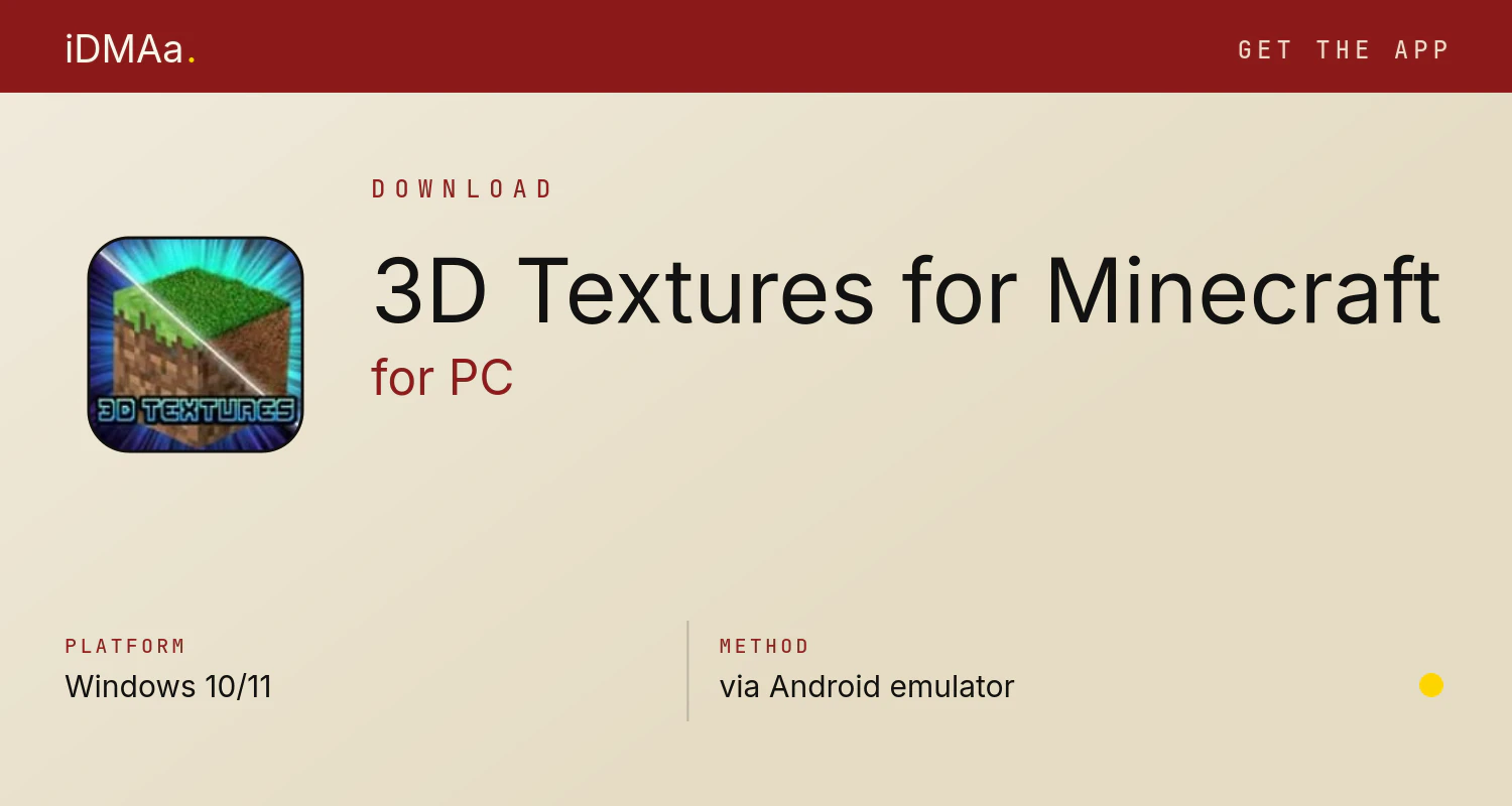 Download 3D Textures for Minecraft for PC