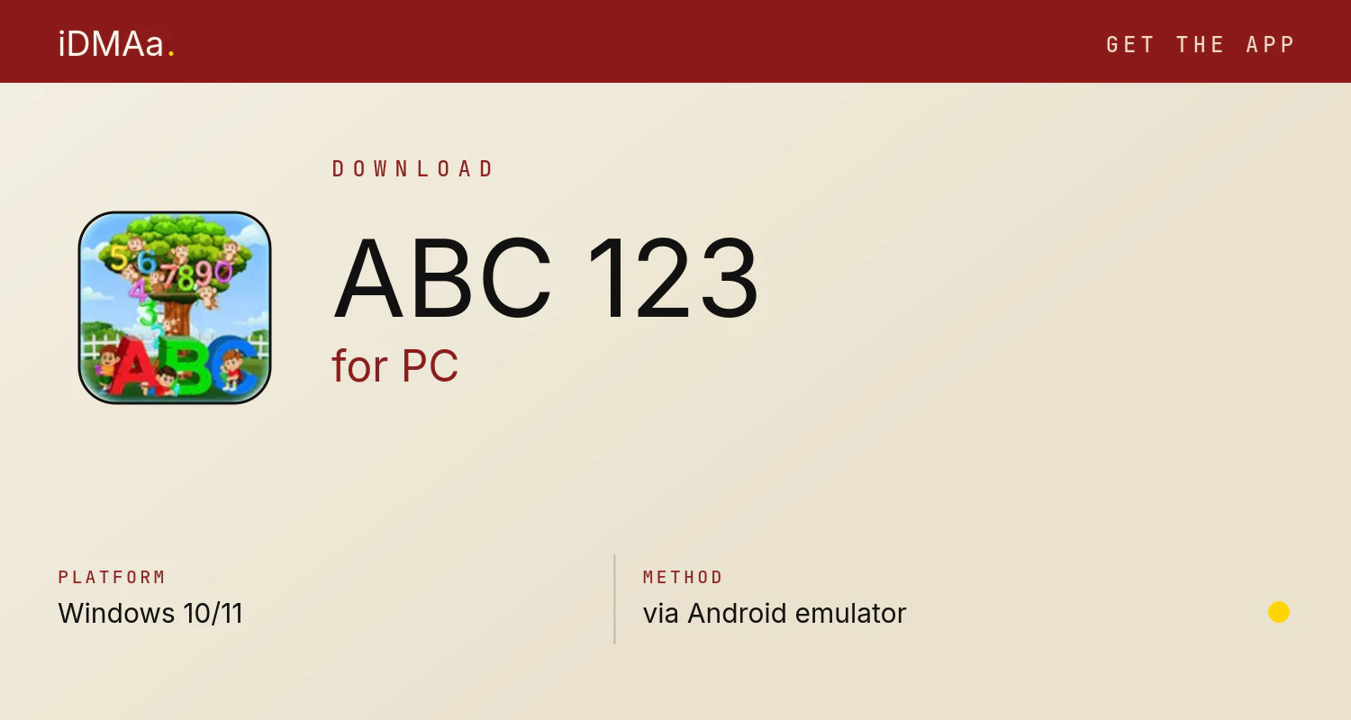 Download ABC 123 for PC Download ABC 123 for PC