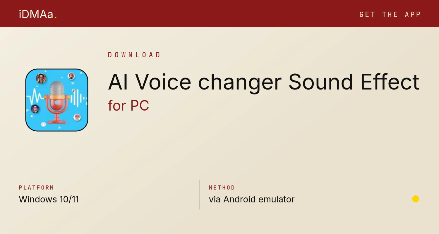 Download AI Voice changer: Sound Effect for PC