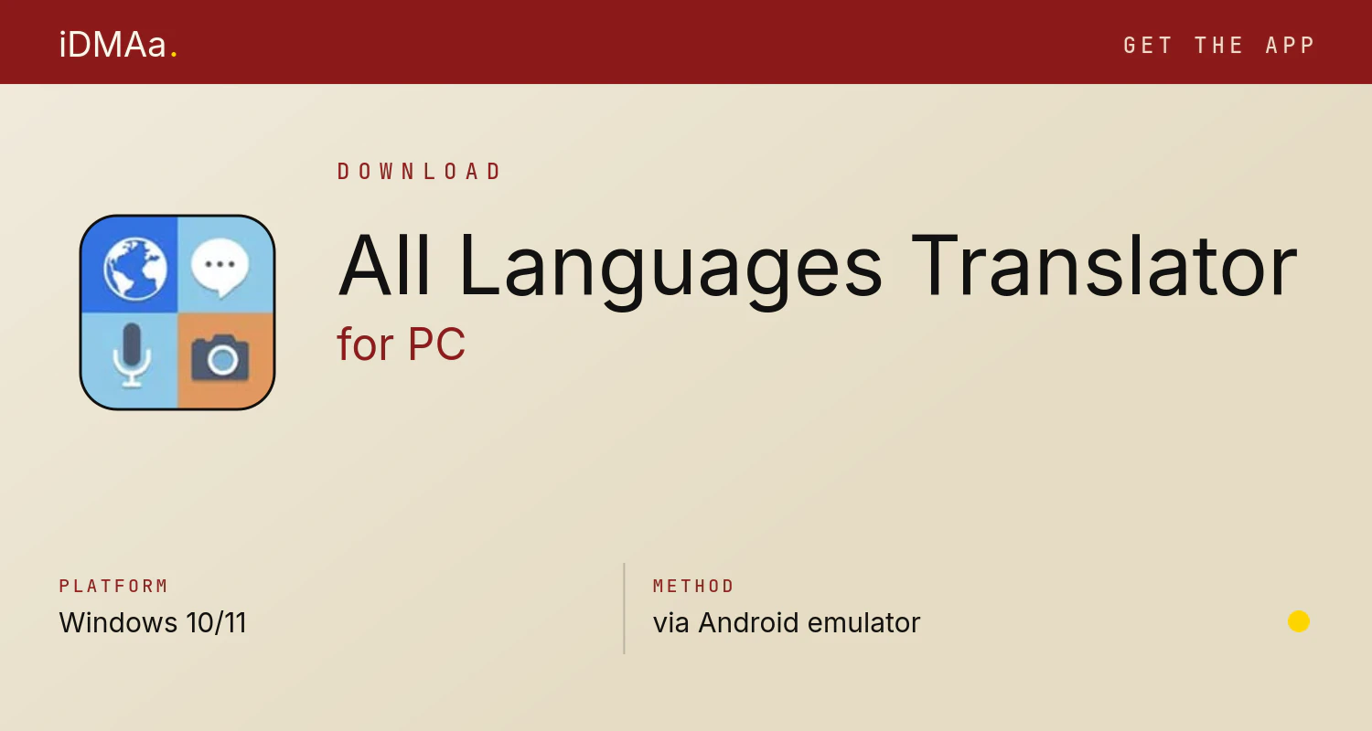 Download All Languages Translator for PC