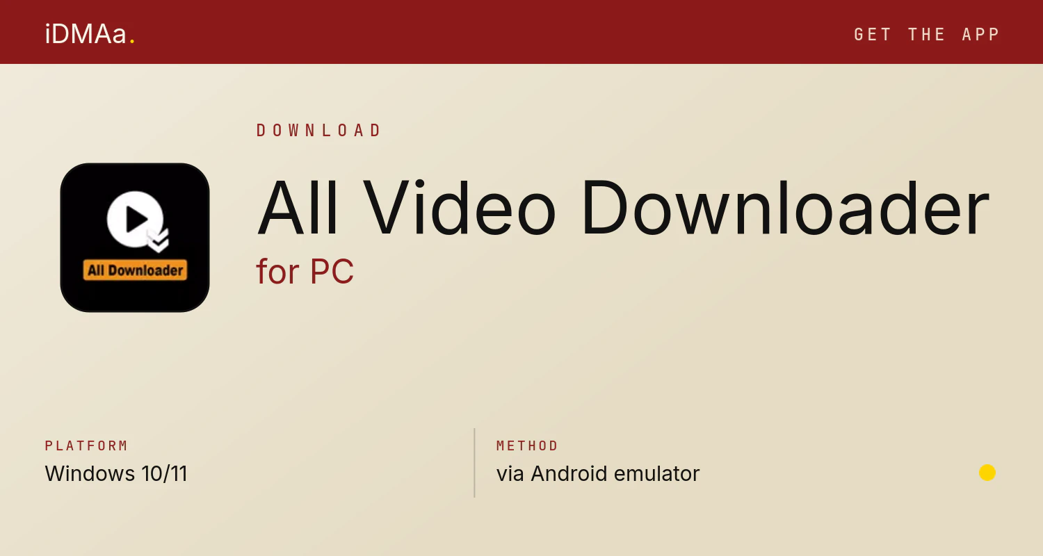 Download All Video Downloader for PC Download All Video Downloader for PC