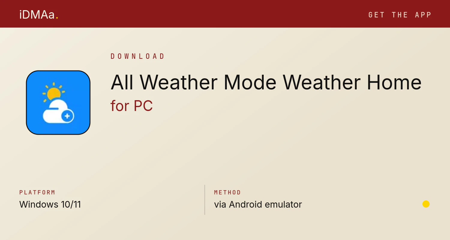 Download All Weather Mode: Weather Home for PC Download All Weather Mode: Weather Home for PC
