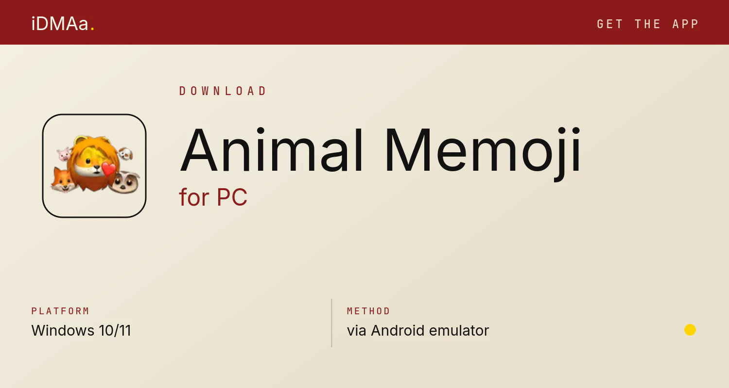 Download Animal Memoji for PC