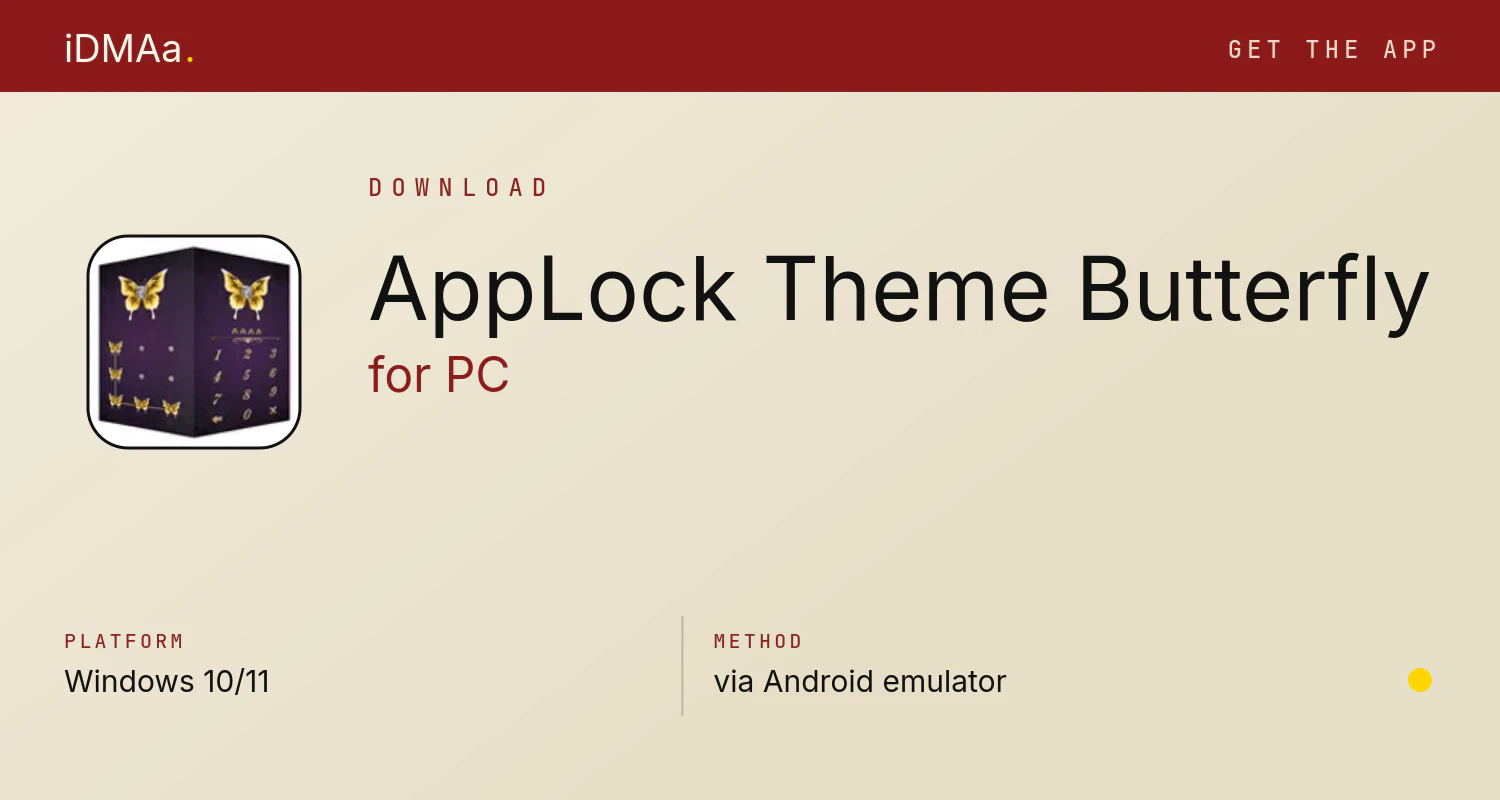 Download AppLock Theme Butterfly for PC Download AppLock Theme Butterfly for PC