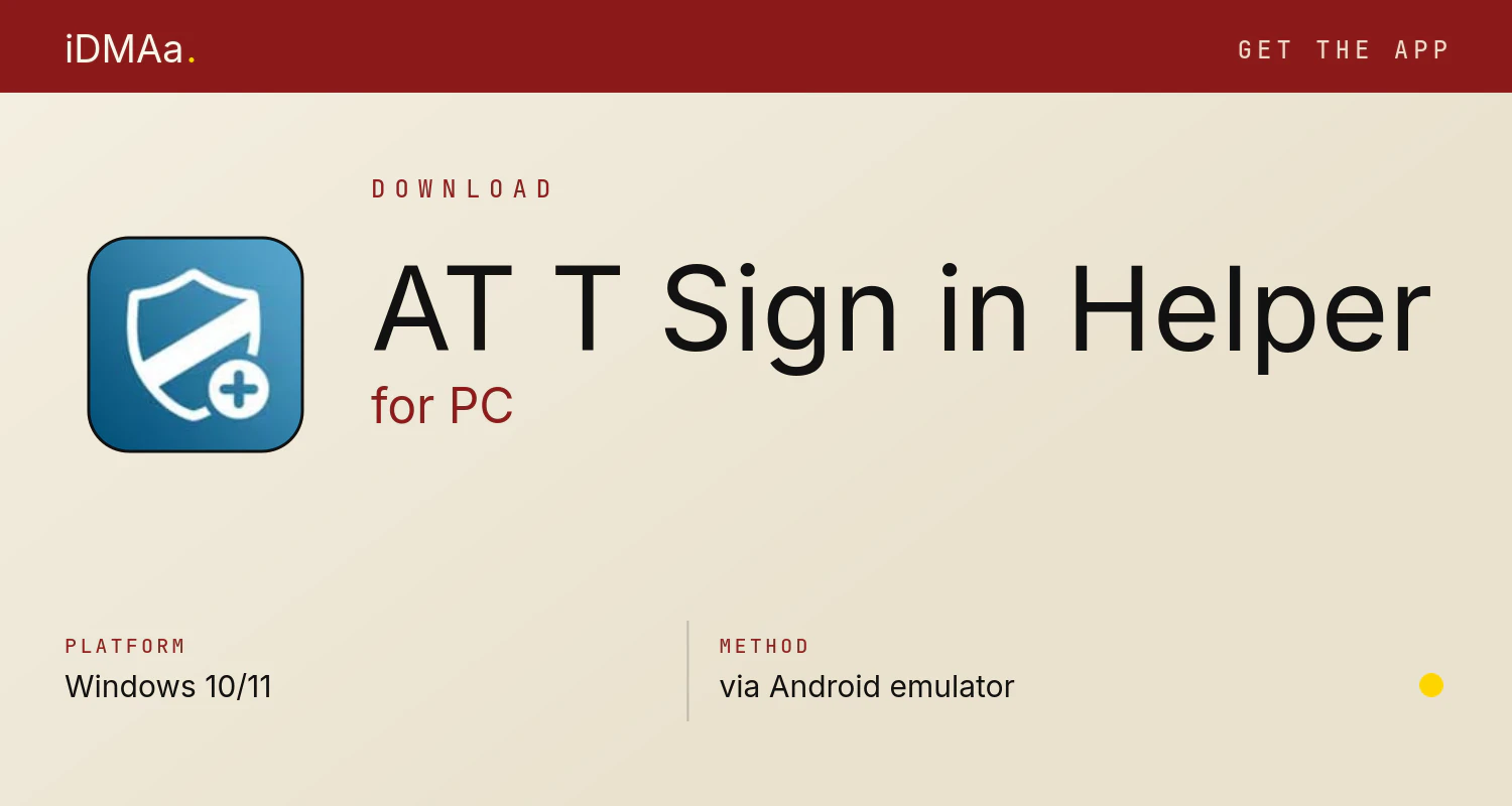 Download AT&T Sign in Helper for PC