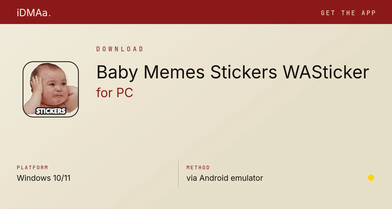 Download Baby Memes Stickers WASticker for PC