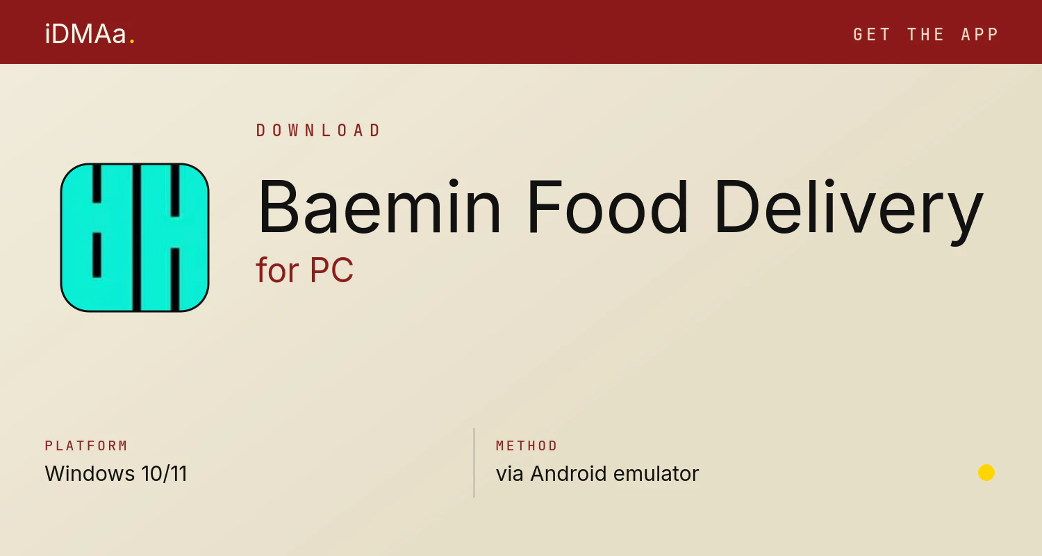 Download Baemin - Food Delivery for PC