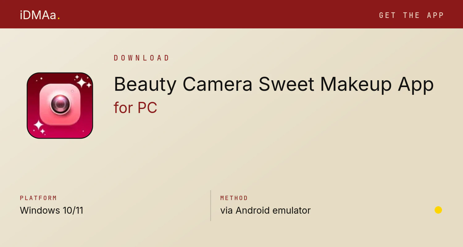 Download Beauty Camera Sweet Makeup App for PC