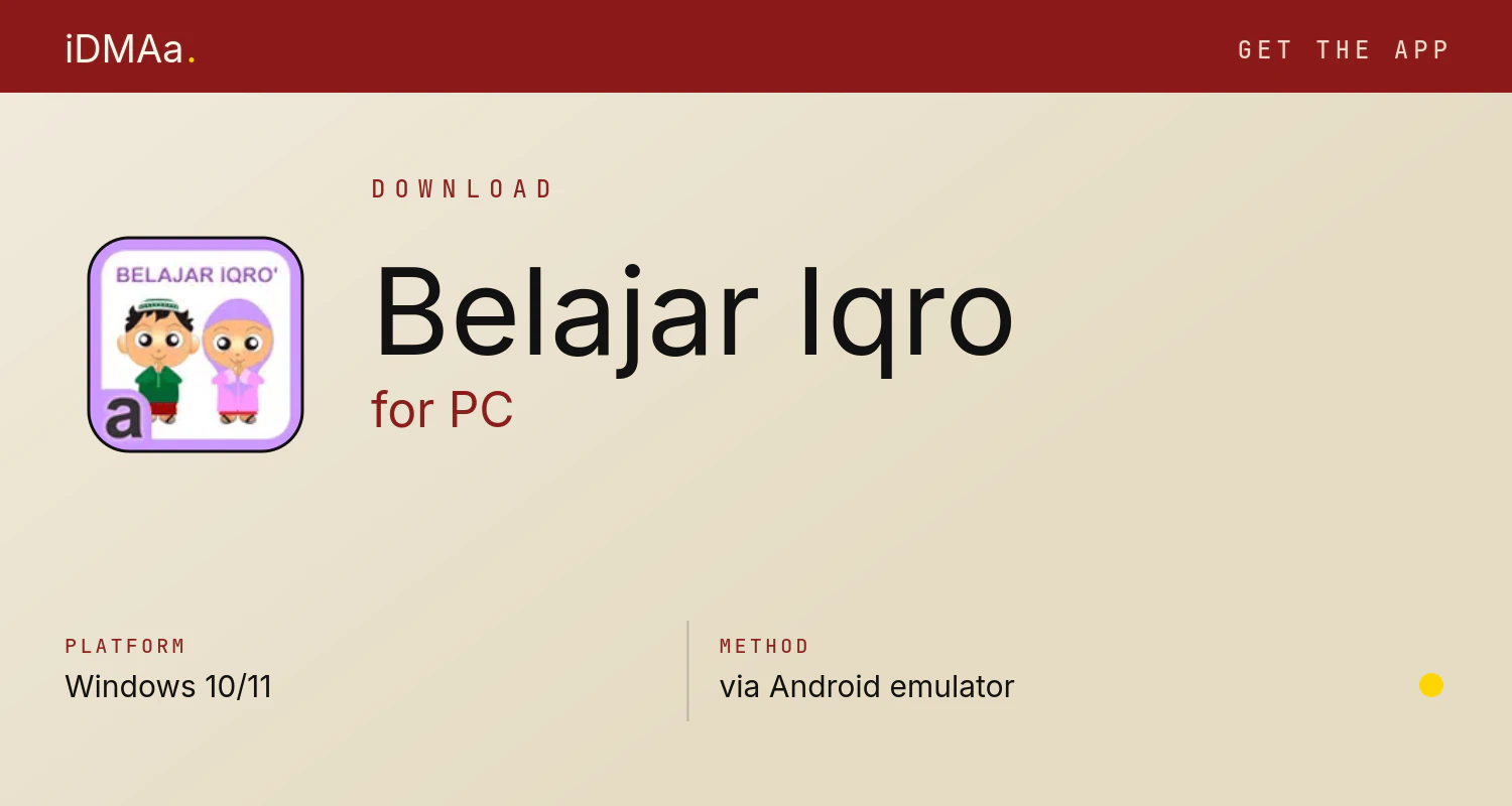 Download Belajar Iqro for PC