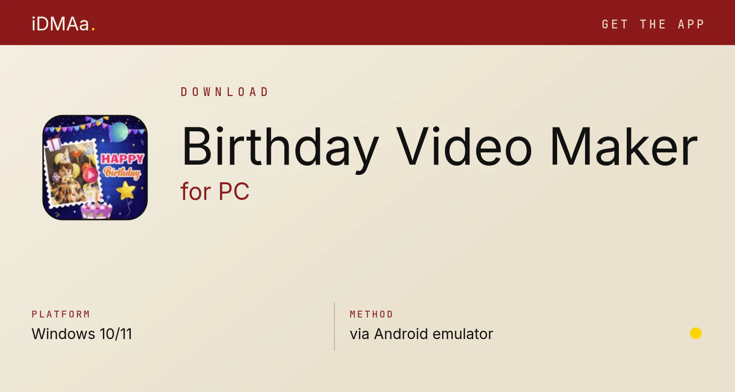 Download Birthday Video Maker for PC Download Birthday Video Maker for PC
