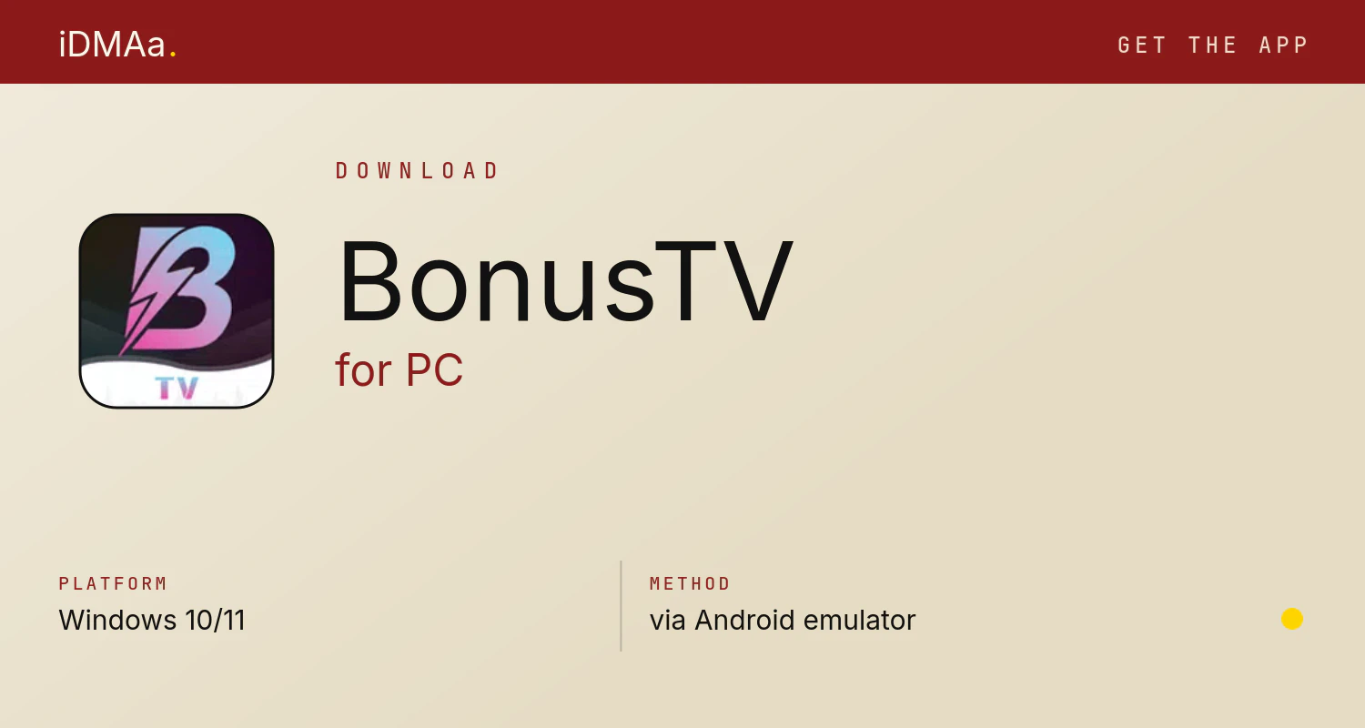 Download BonusTV for PC