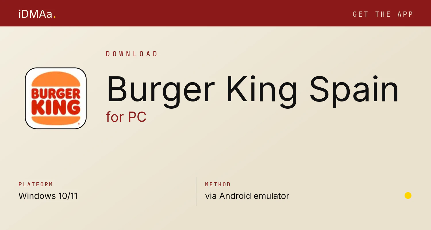 Download Burger King Spain for PC