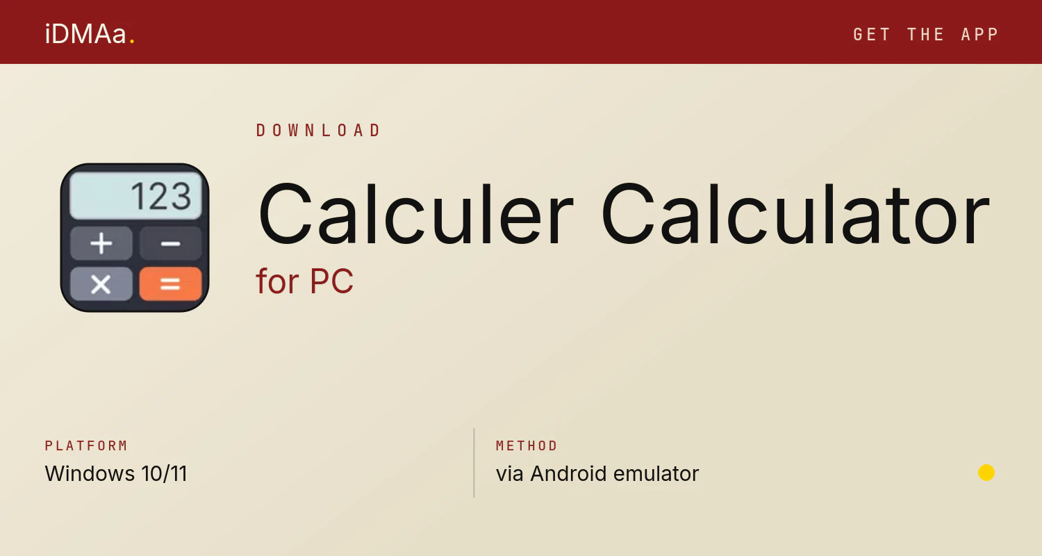 Download Calculer - Calculator for PC