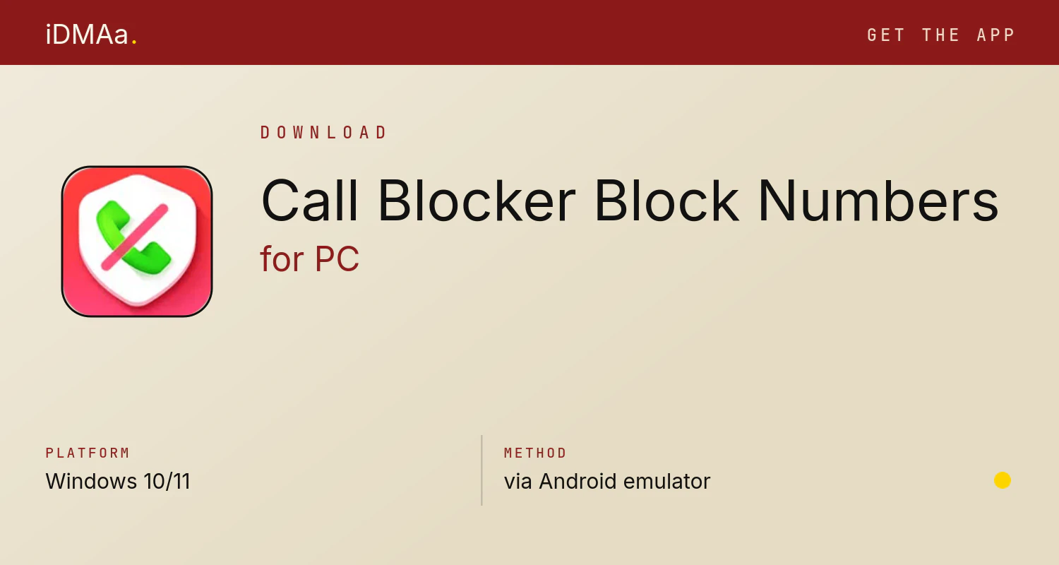 Download Call Blocker - Block Numbers for PC Download Call Blocker - Block Numbers for PC