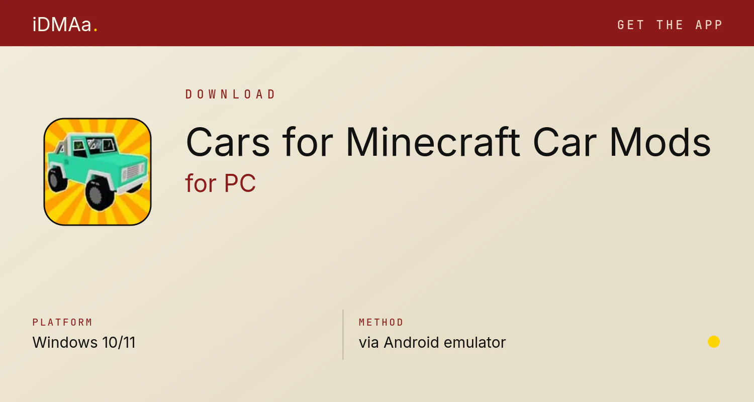 Download Cars for Minecraft: Car Mods for PC Download Cars for Minecraft: Car Mods for PC