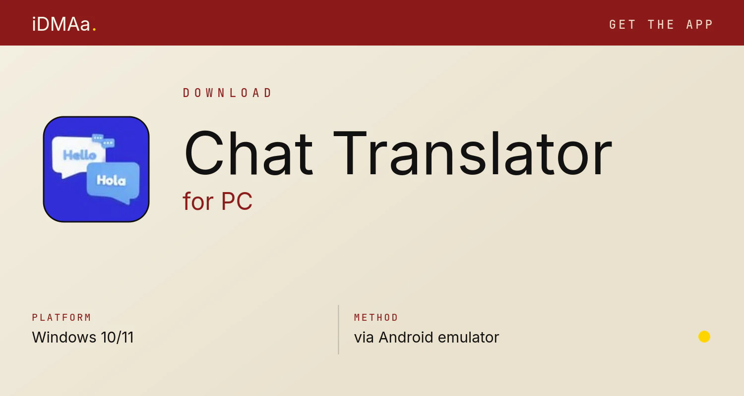 Download Chat Translator for PC