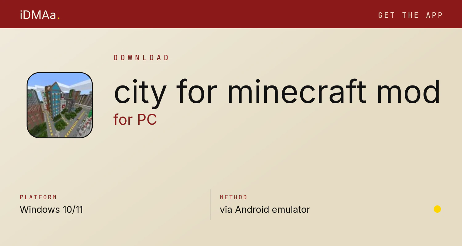 Download city for minecraft mod for PC Download city for minecraft mod for PC