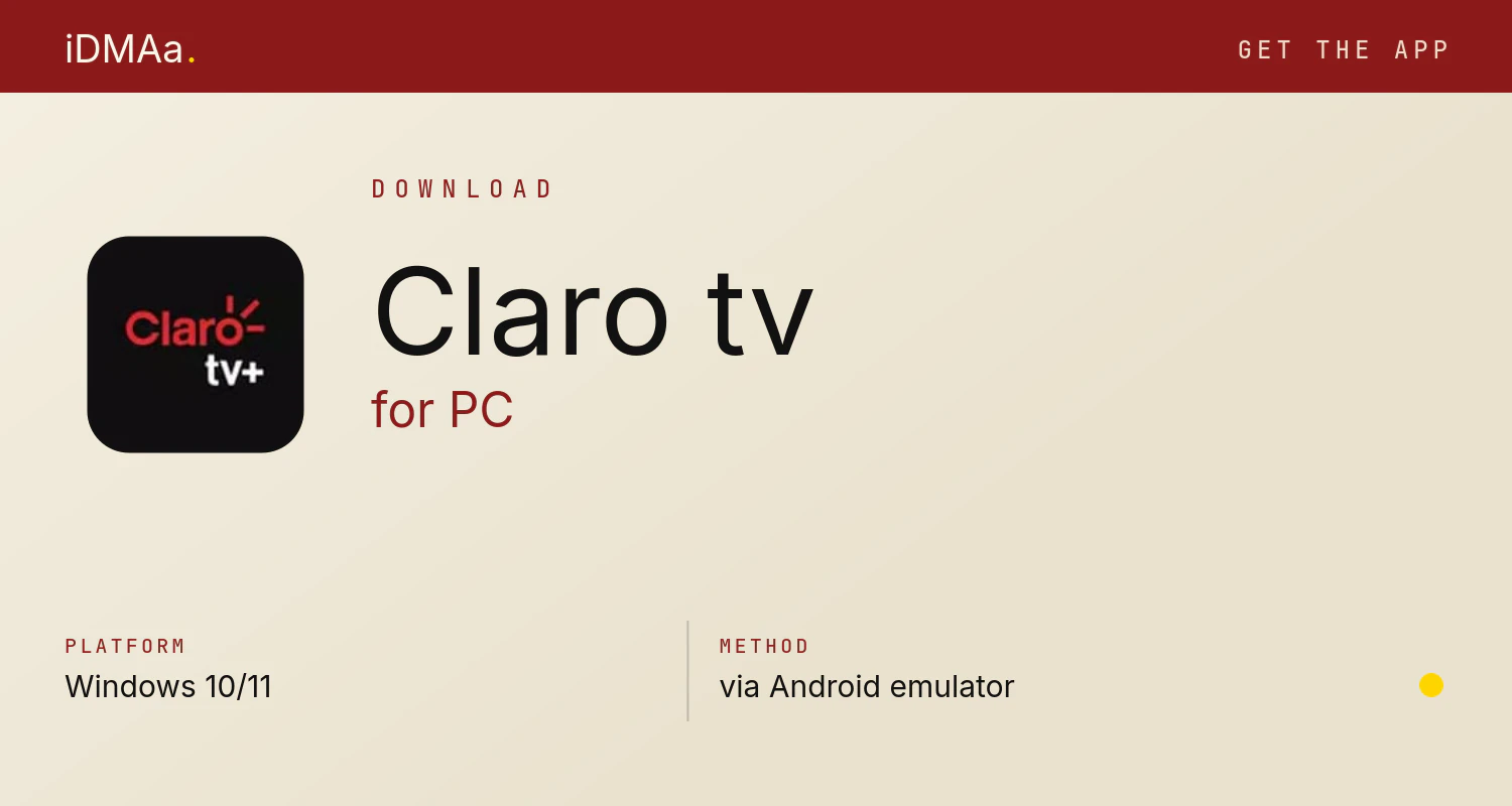 Download Claro tv+ for PC