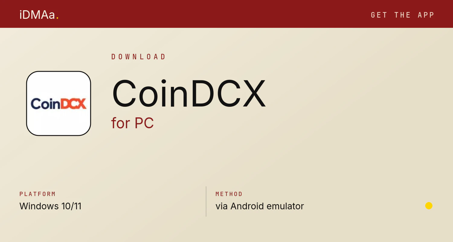 Download CoinDCX for PC