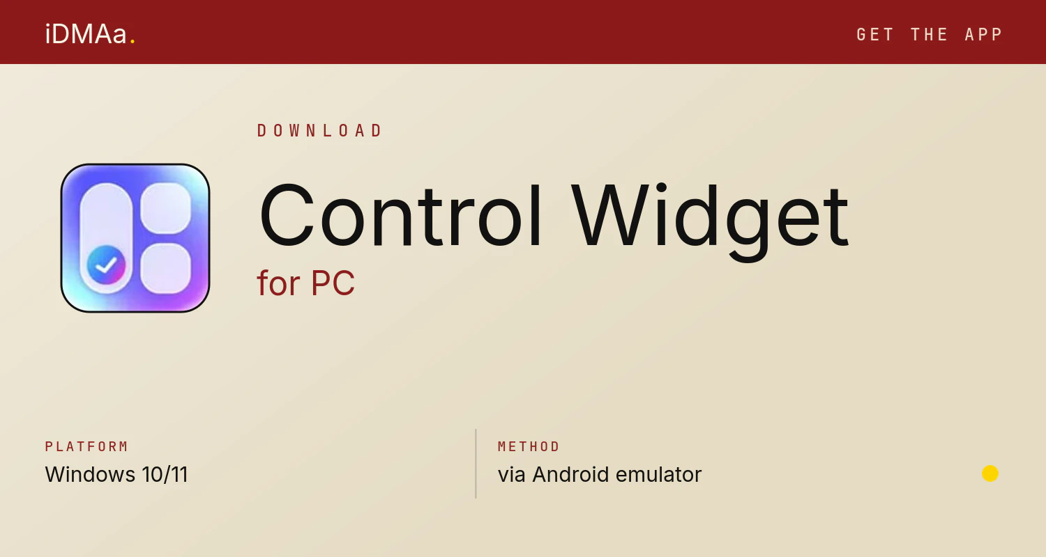 Download Control Widget for PC Download Control Widget for PC