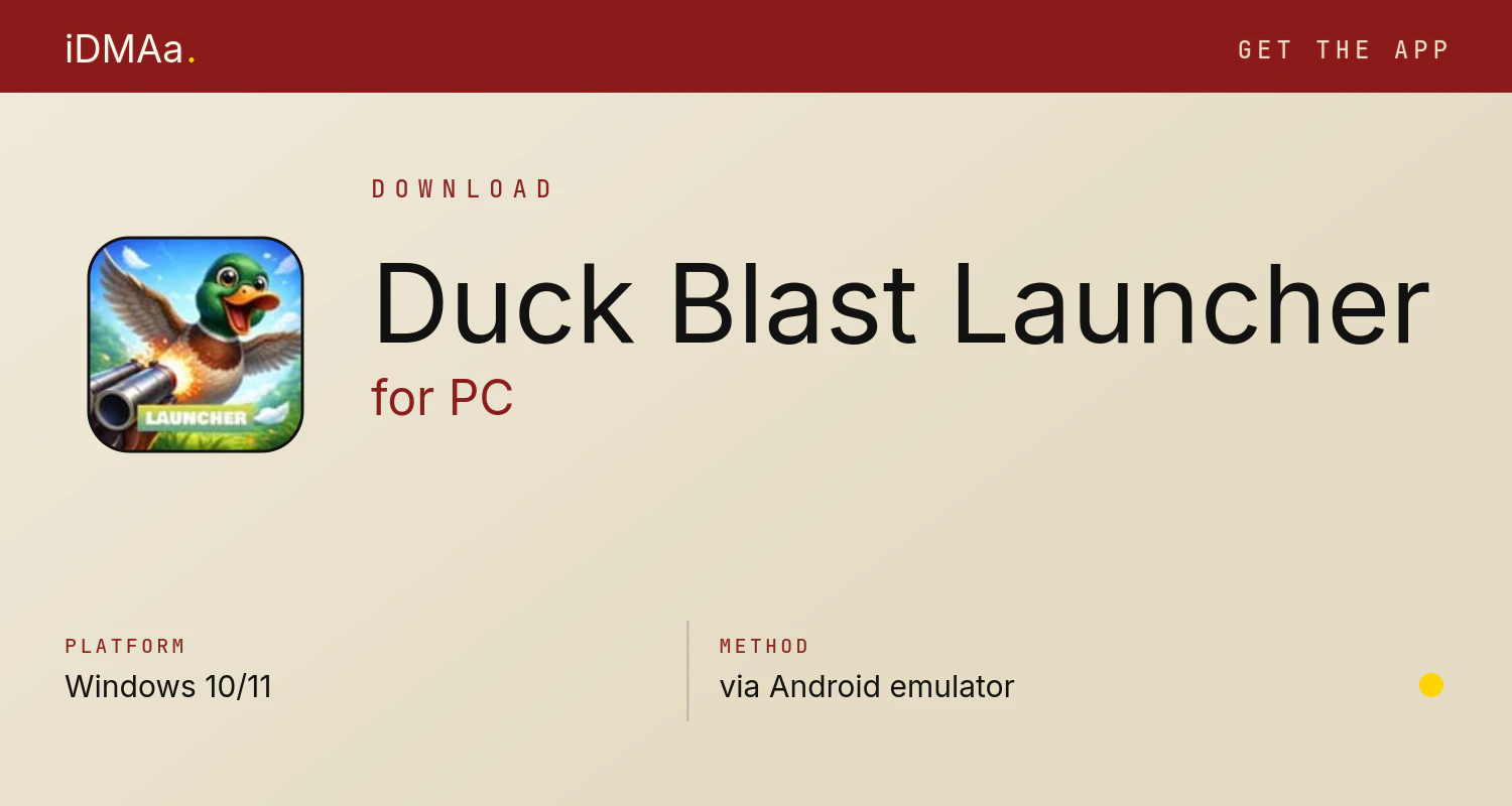 Download Duck Blast Launcher for PC