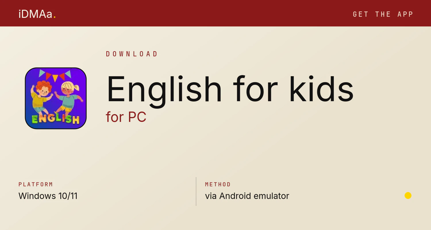 Download English for kids for PC