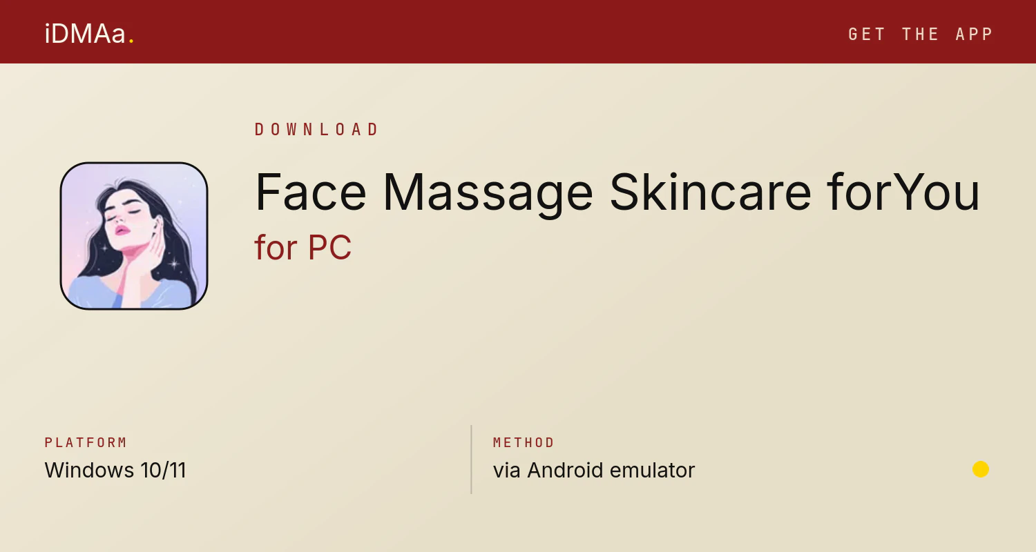 Download Face Massage, Skincare: forYou for PC