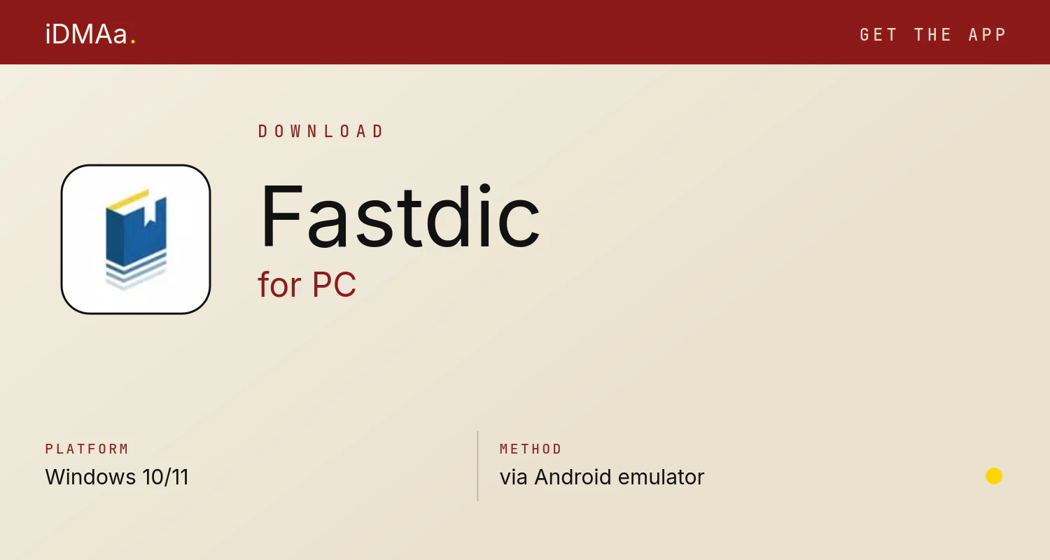 Download Fastdic for PC Download Fastdic for PC