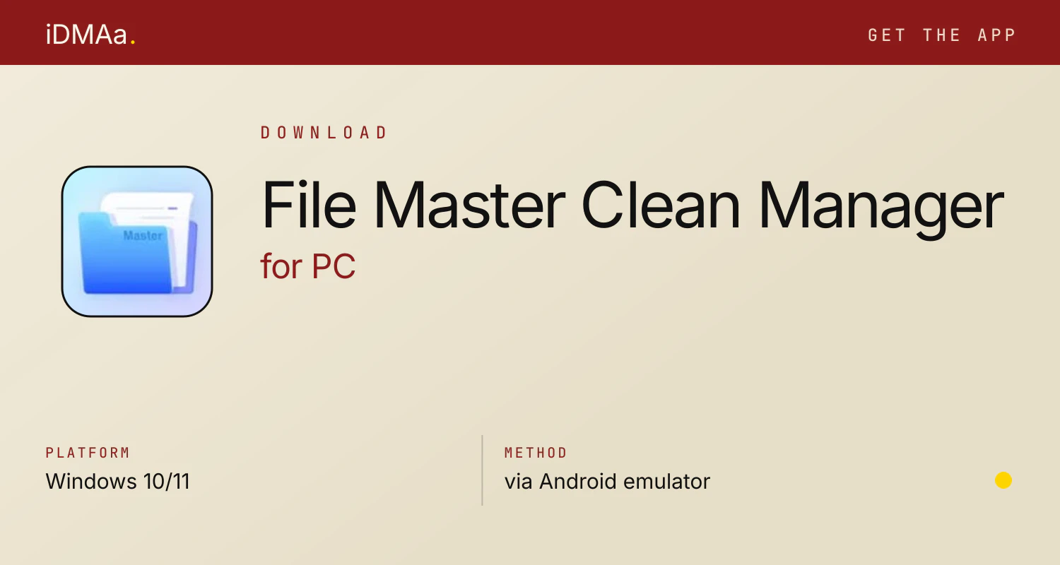 Download File Master - Clean & Manager for PC Download File Master - Clean & Manager for PC