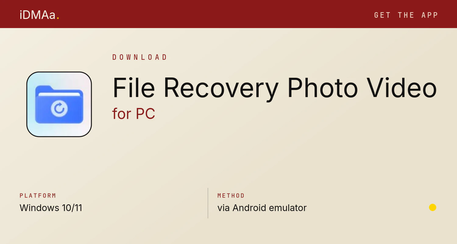 Download File Recovery-Photo & Video for PC Download File Recovery-Photo & Video for PC