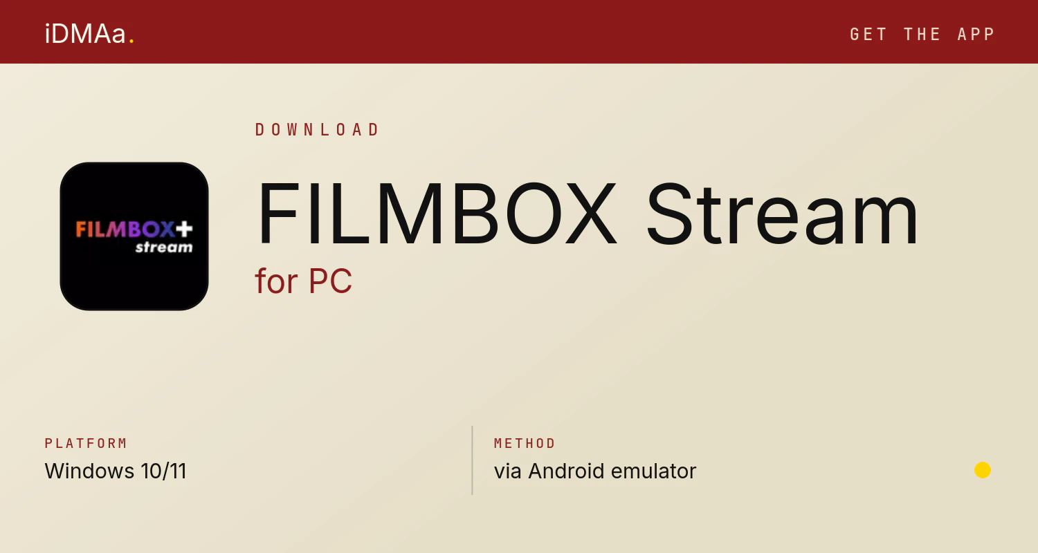 Download FILMBOX+ Stream for PC