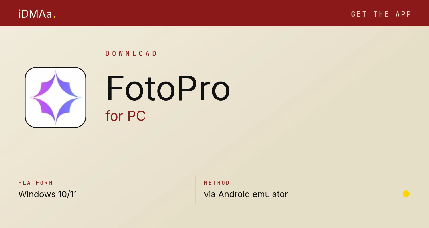 Download FotoPro for PC