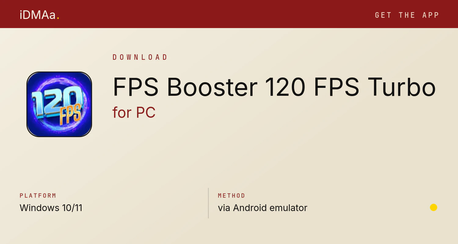 Download FPS Booster - 120 FPS Turbo for PC Download FPS Booster - 120 FPS Turbo for PC