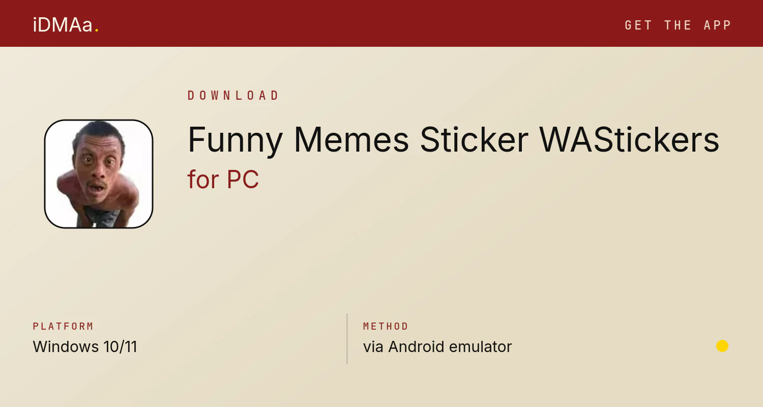 Download Funny Memes Sticker WAStickers for PC