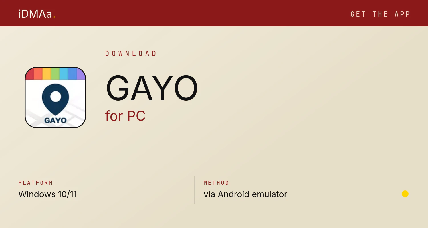 Download GAYO for PC