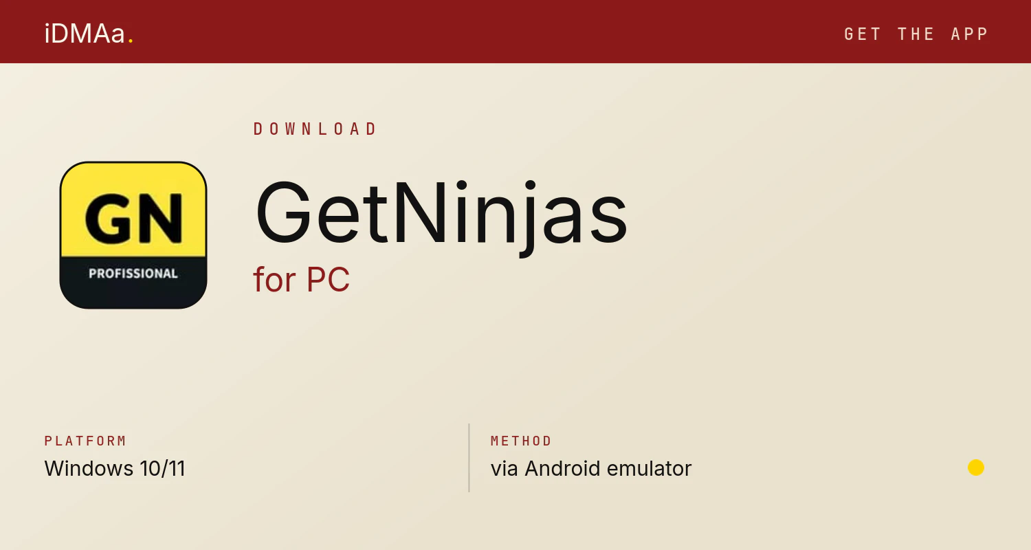 Download GetNinjas for PC