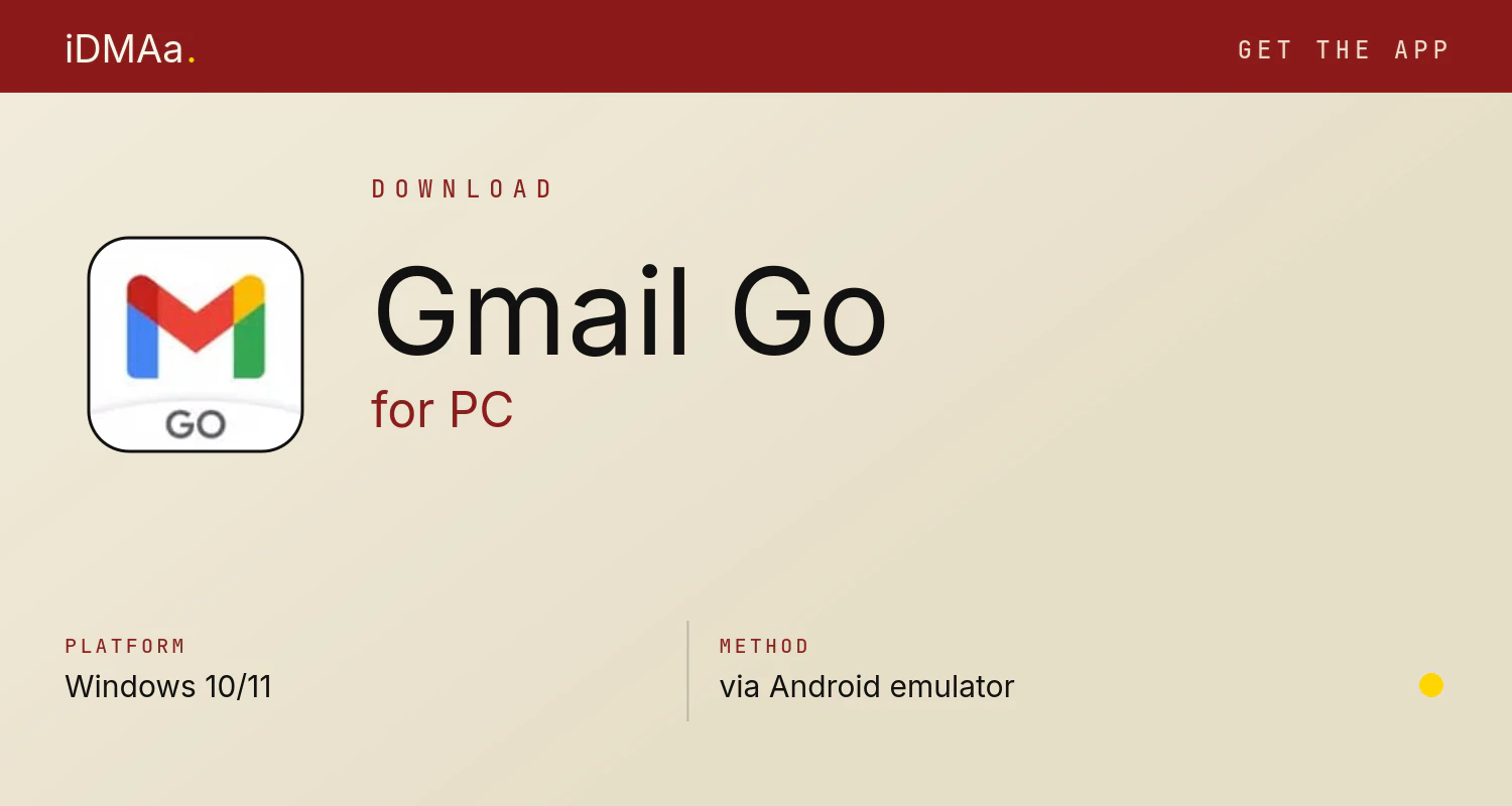 Download Gmail Go for PC Download Gmail Go for PC