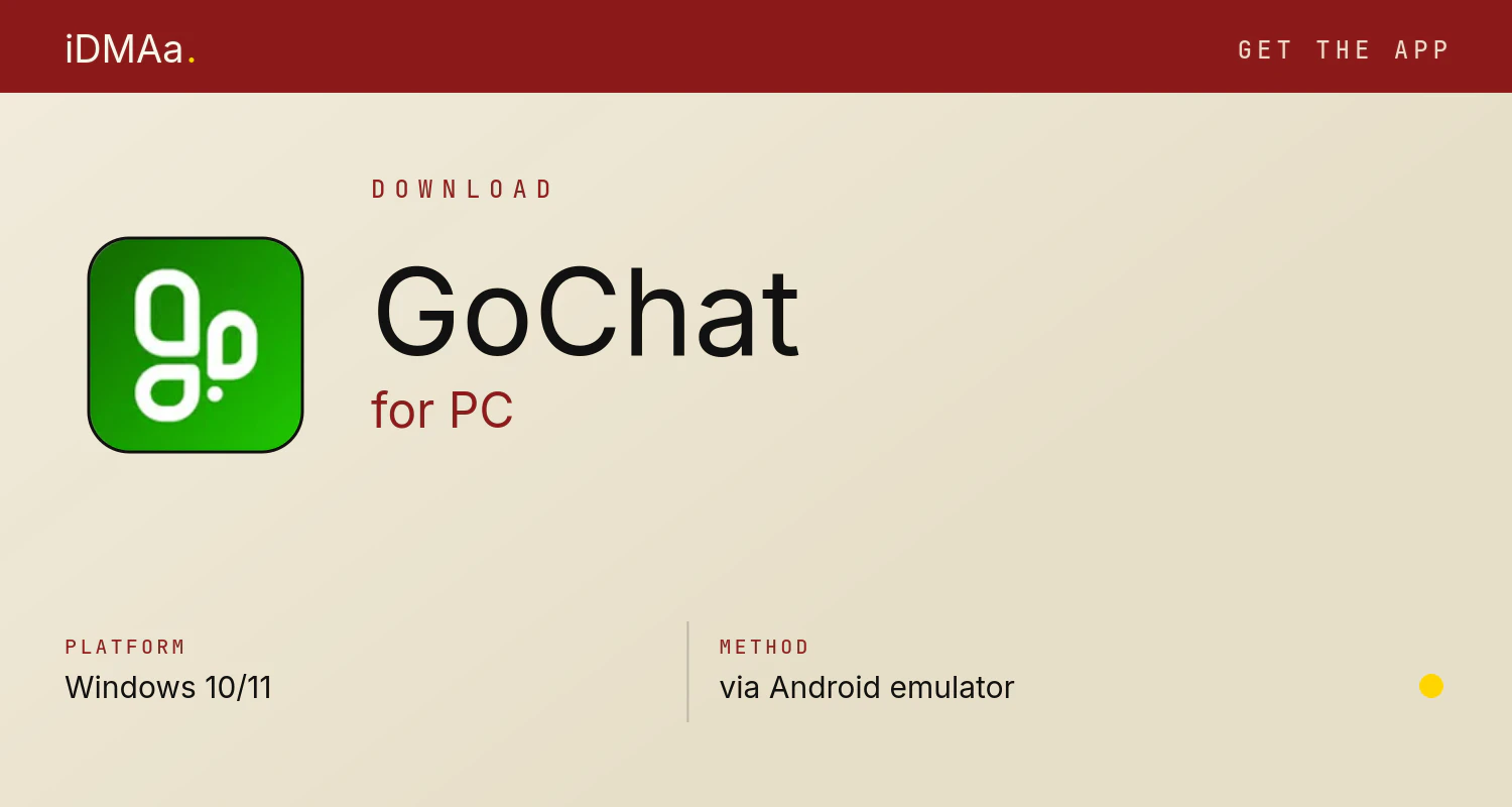 Download GoChat for PC