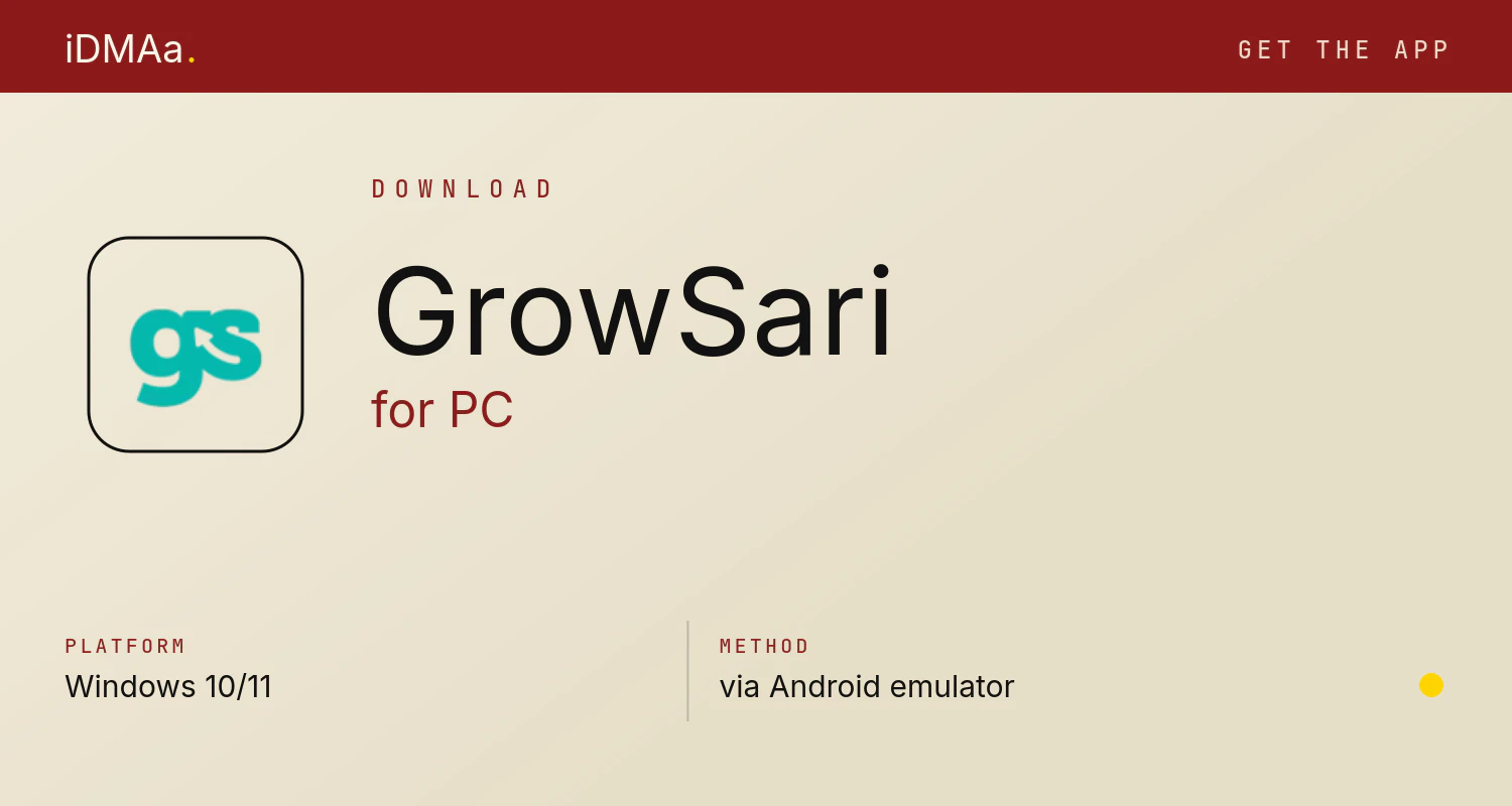 Download GrowSari for PC Download GrowSari for PC