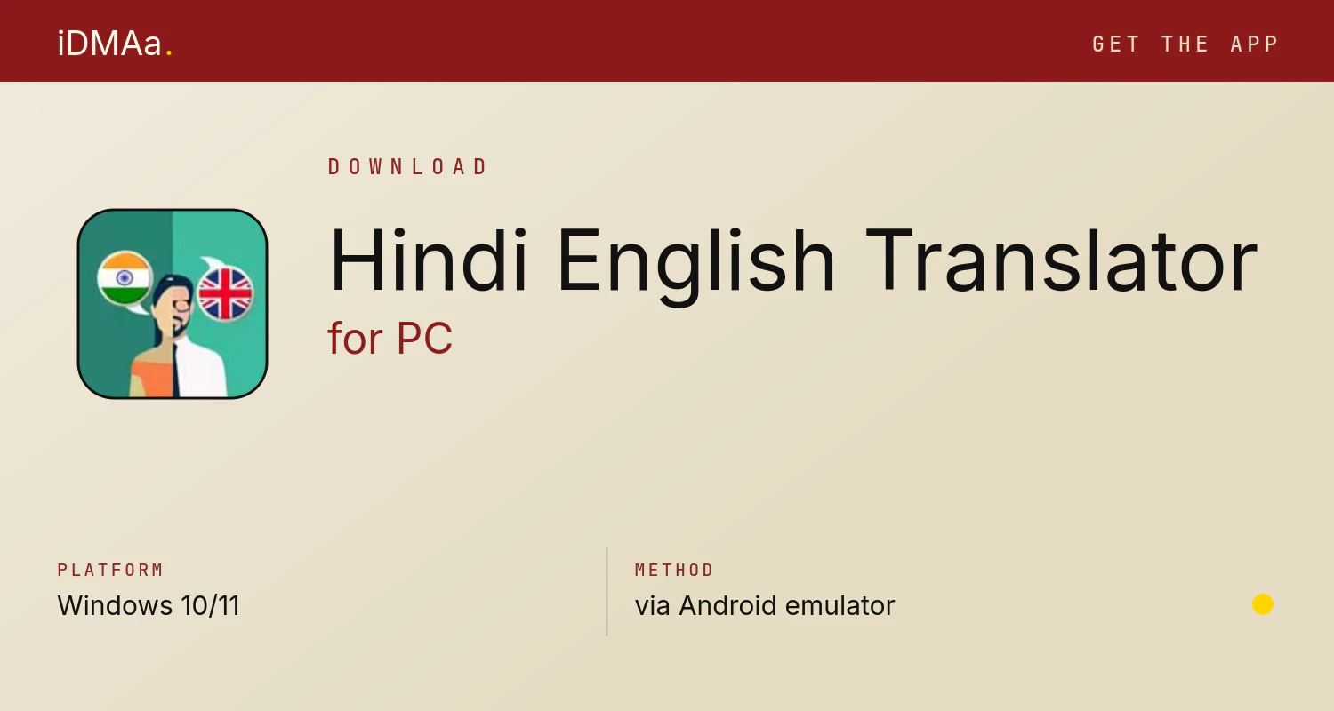 Download Hindi-English Translator for PC