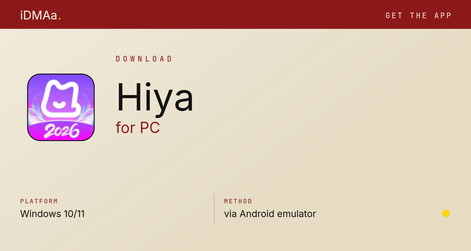 Download Hiya for PC Download Hiya for PC