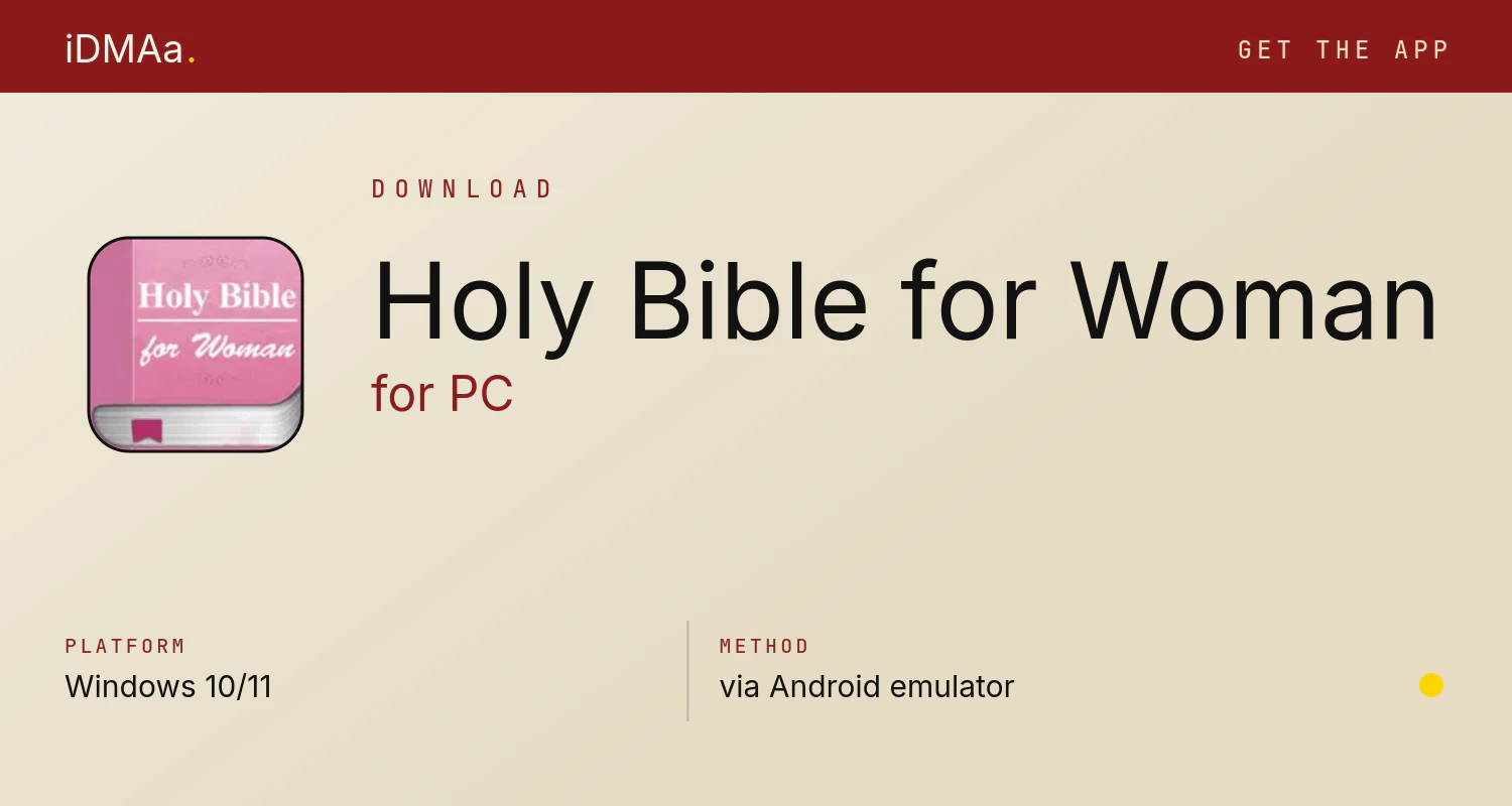 Download Holy Bible for Woman for PC