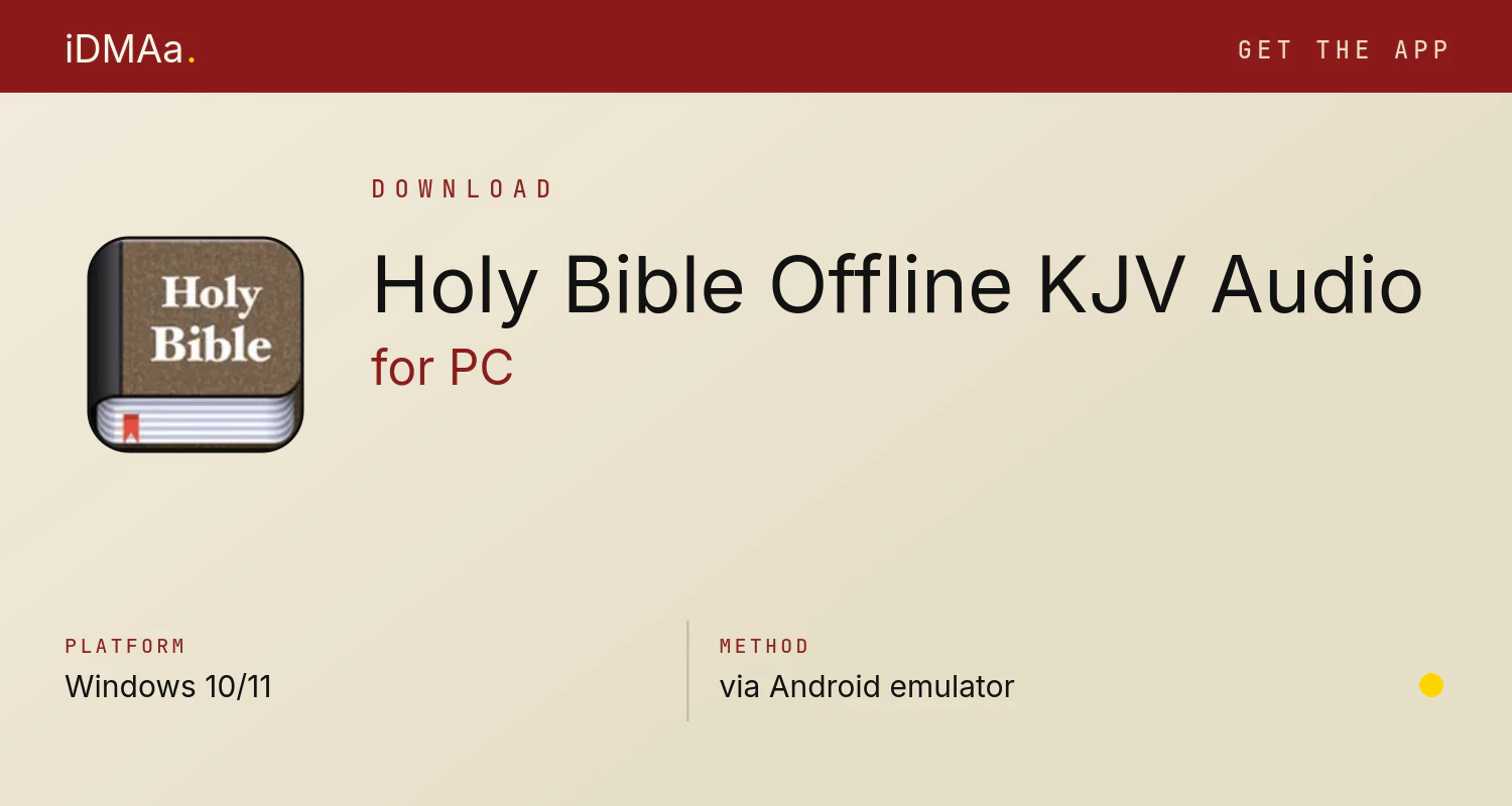 Download Holy Bible Offline KJV & Audio for PC