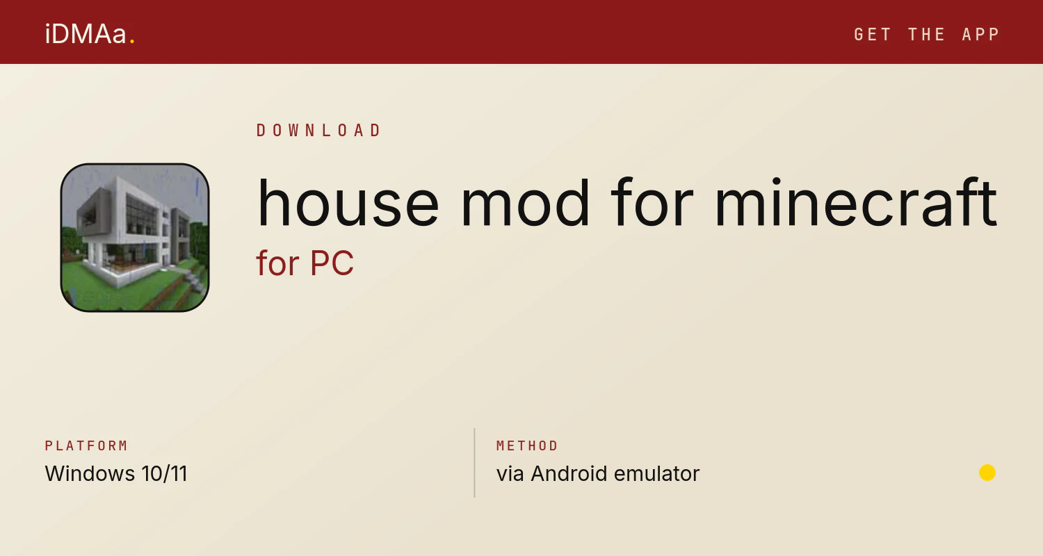 Download house mod for minecraft for PC