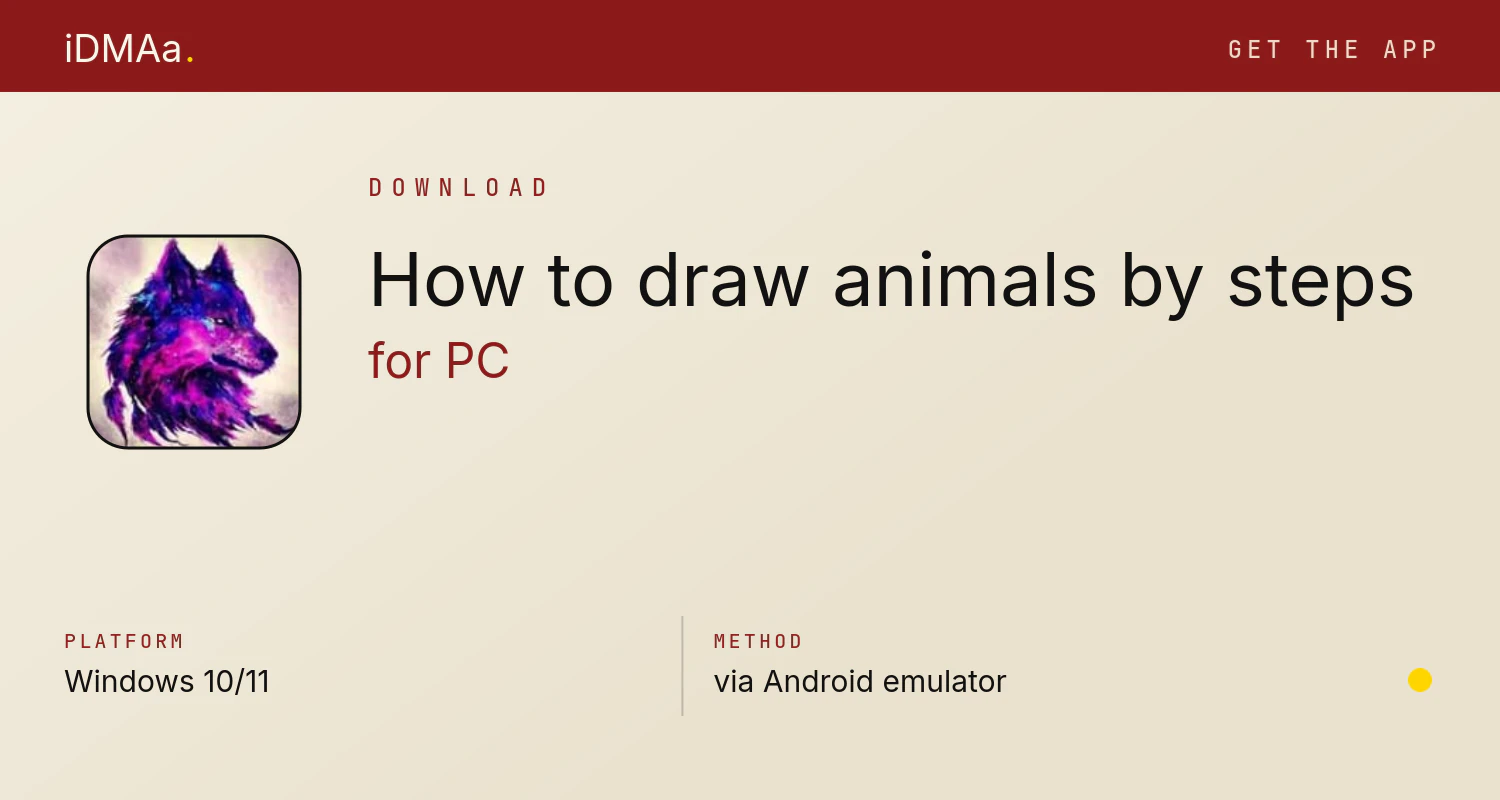 Download How to draw animals by steps for PC