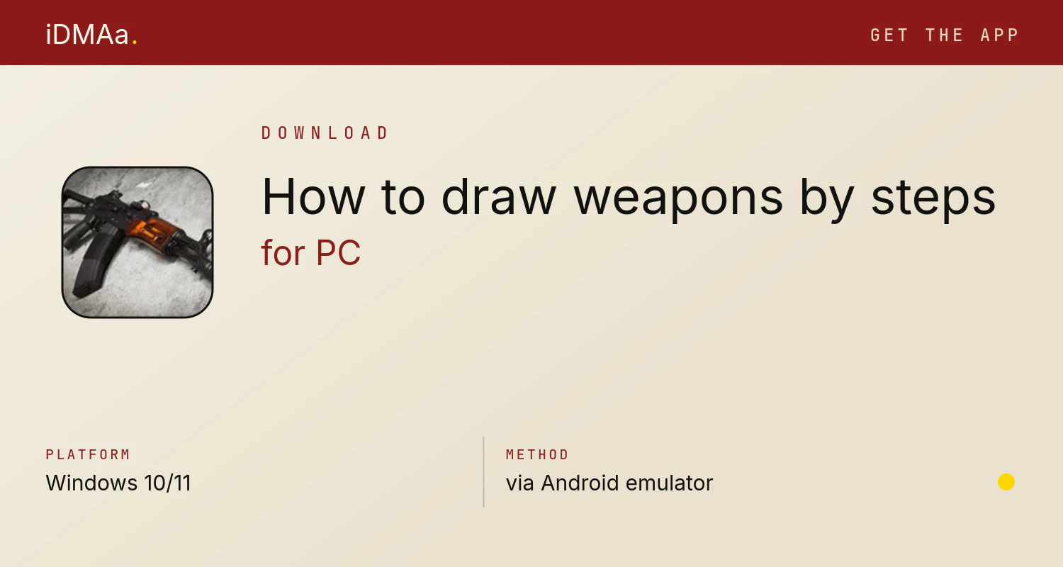 Download How to draw weapons by steps for PC Download How to draw weapons by steps for PC