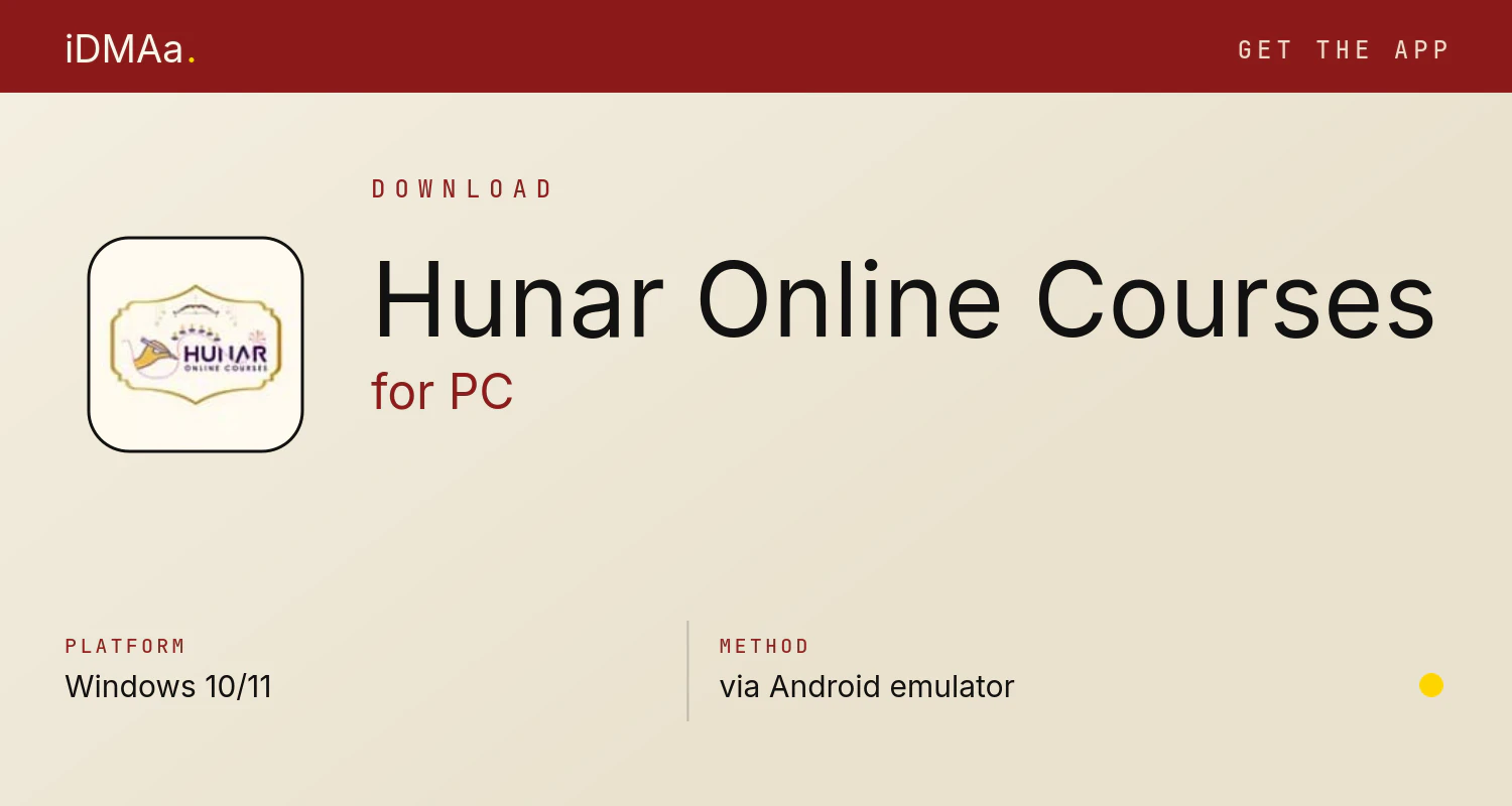 Download Hunar Online Courses for PC