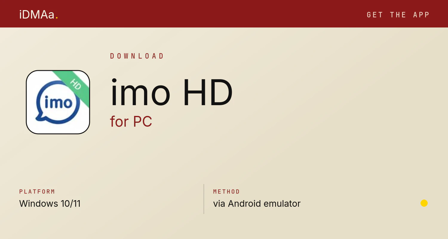 Download imo HD for PC Download imo HD for PC