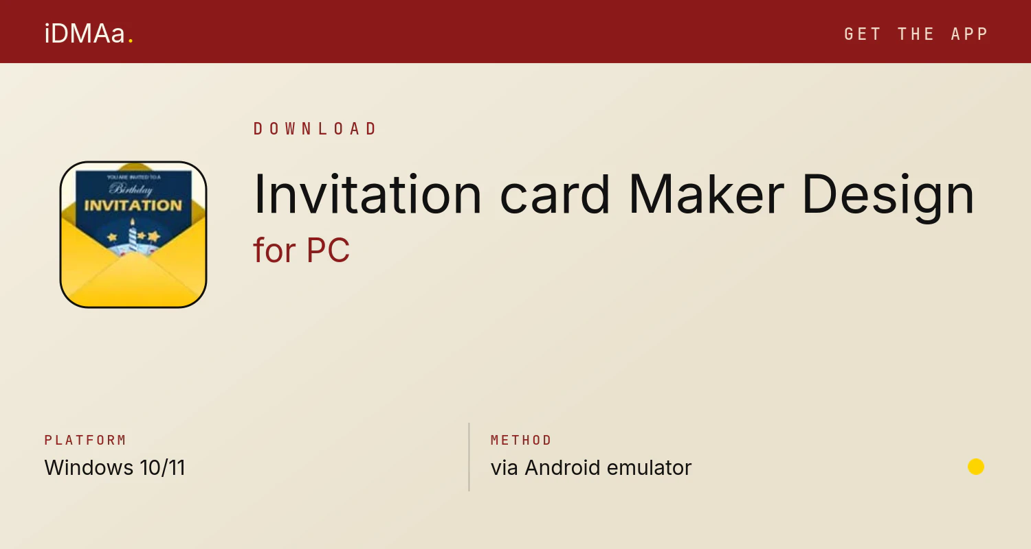 Download Invitation card Maker, Design for PC