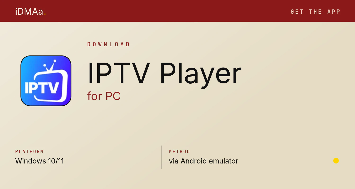 Download IPTV Player for PC Download IPTV Player for PC